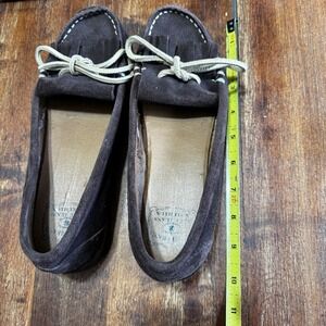 Lucky Brand Suede‎ Brown Moccasins Size 7.5/8